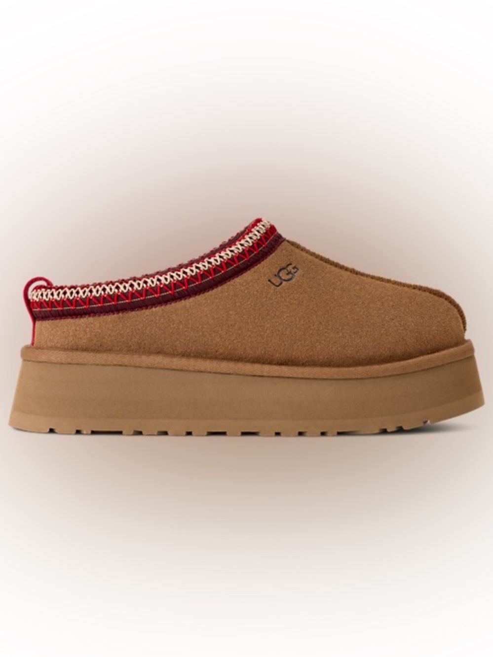 UGG Chestnut Suede Taz ll Platform Slip -ons